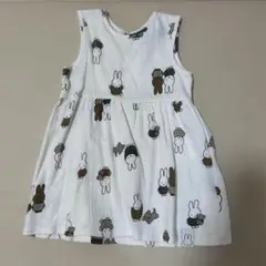 H&M ミッフィー柄 ノースリーブワンピース 80