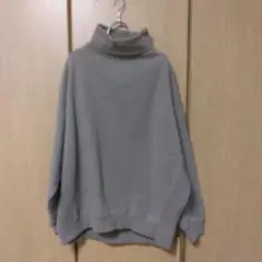 ユーロケンヴィー】(L) タートルネック長袖 カットソー ウール100 