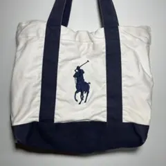 RALPHLAUREN　ラルフローレン　トートバッグ　ビッグポニー　希少　古着