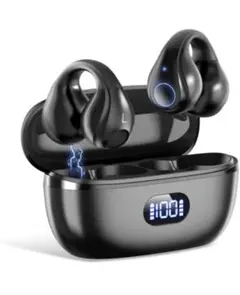 ☀️イヤーカフイヤホン 空気伝導イヤホン 骨伝導イヤホン ワイヤレスイヤホン☀️