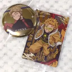 ホークス　メタル缶バッジ　ヒーローヴィランフェス　ウエハース