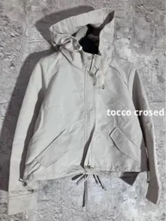 ☘️tocco crosed フード付き レースアップデザイン マウンテンパーカー