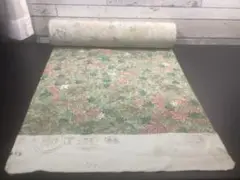 着物 反物 銀河ちりめん 紅葉柄 小紋 正絹 絹100% 未使用品 418