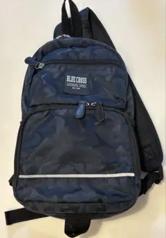 BLUE CROSS 迷彩柄 ボディバッグ　紺色