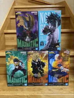 緑谷出久　爆豪勝己　轟焦凍　MAXIMATIC ヒロアカ　フィギュア5体セット