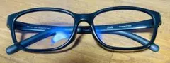 美品！JINS ブルーライトカットメガネ 黒縁　ブラック