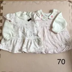 お買得‼️可愛い❣️クーラクール チュニック 長袖トップス2点セット