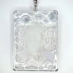 雨 傘 雲 トレカケース デコケース 硬質 キーホルダー 推し活