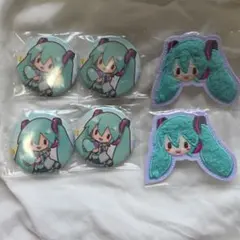 セガラッキーくじ ピアプロキャラクターズ ふわぷち 初音ミク D E賞 6点
