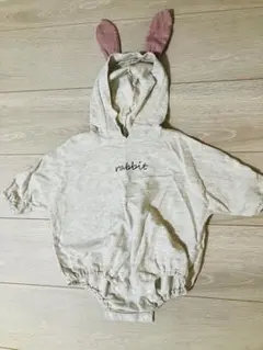 デビロック ウサギ耳付きロンパース 70