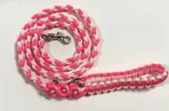 パラコード　カフェリード ピンクと白　ハンドメイド