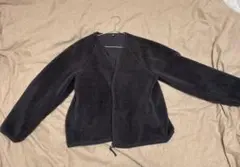 UNIQLOダークグレー ボアフリースジャケット