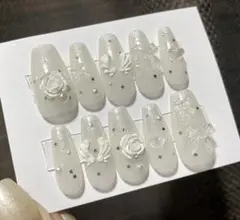 【現品】ネイルチップ　ウィッシュコア　フレンチガーリー　y2k ゆめかわ　➁