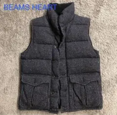 極美品：BEAMS HEART ビームス ダウンベスト ジャケットリバーシブル