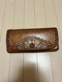 ANNA SUI 長財布 ブラウン バタフライモチーフのサムネイル