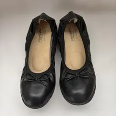 ブラックリボンバレエシューズ