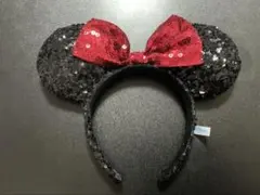 ディズニー　カチューシャ　ミニー　スパンコール