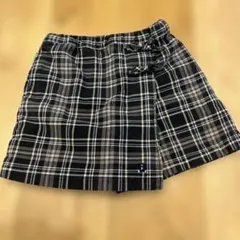 チェック柄キュロットパンツ　110サイズ
