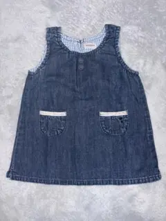 MIKIHOUSE ミキハウス デニム ジャンバースカート ワンピース