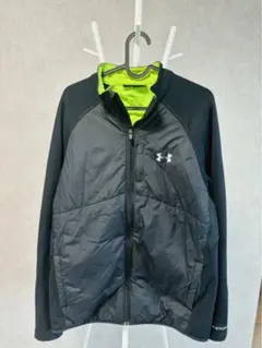Under Armour フルジップジャケット 黒 蛍光グリーン