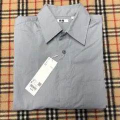 UNIQLO U ロングオーバーサイズシャツ　長袖　グレー　Sサイズ