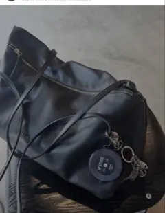 アロン　ソフトレザーバッグ　ブラック