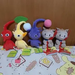 おさるのジョージ ぬいぐるみ ニョッキ 赤ピクミン黄ピクミン紫ピクミンぬいぐるみ