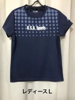 kaepa ケイパ レディース　Tシャツ 半袖　Ｌサイズ　スポーツ　ネイビー
