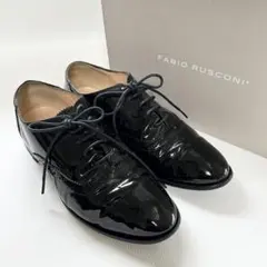 832 美品✨ファビオルスコーニ ドレスシューズ ブラック 39のサムネイル