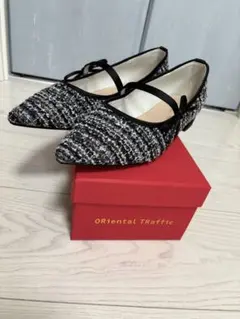 Oriental Traffic ツイード風パンプス　25.5cm