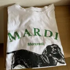 ノーブランド　 Tシャツ ホワイト ダックスフンド　mardiのサムネイル