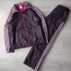 【希少色】y2k 00s adidas 花柄 トラックジャケット セットアップのサムネイル