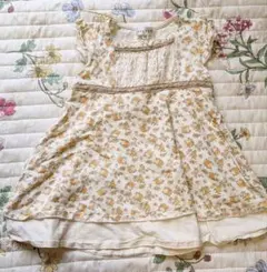 90✾any FAM✾ワンピース✾エニィファム✾花柄✾かわいい✾オレンジのサムネイル