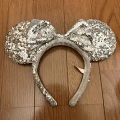 ディズニー／シルバー ミニーカチューシャ