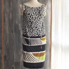 DVF美品ワンピース ドレス シルクストレッチ ダイアンフォンファステンバーグ