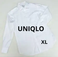 【ユニクロ】UNIQLO スーパーノンアイロン スリムフィット シャツ XL 白