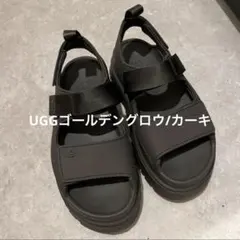 UGG ゴールデングロウ 23cm 37 アグ サンダル ブラック 黒 ベルト