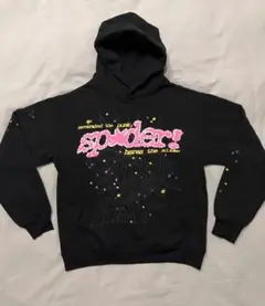 [最終値下げ　早い者勝ち！]sp5der hoodies フード付きパーカー 黒 Black Sp5der Hoodie For Men & Women - Wonder Jackets