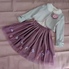 卒園入学に♡120サイズ フラワーモチーフ一式 4点セットで