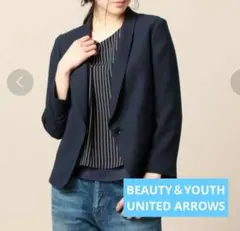 BEAUTY&YOUTH UNITED ARROWS 9分袖ジャケット ネイビー
