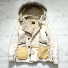 USED加工 ビームス BEAMS B-7 フェイクムートン フライトジャケット