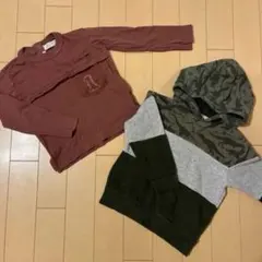 パーカー　カットソー　セット 恐竜　90