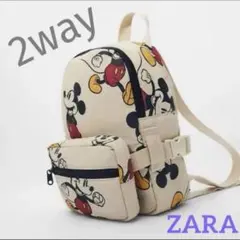 2way ディズニー ZARA キッズ 子供 リュック ポシェット 軽量 旅行