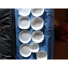 ホワイト陶磁器皿9枚セット