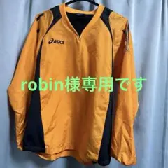 asics ウォームアップウェア Mサイズ オレンジ/黒