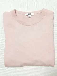 UNIQLO ピンク 長袖ニット XL　ウール