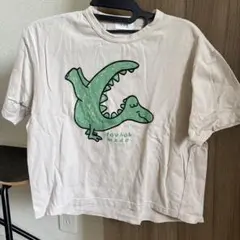 FOV Tシャツ ベージュ 恐竜プリントのサムネイル