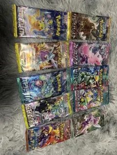 ポケモンカードパックセット10個
