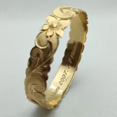 14K ハワイアンジュエリー　バングル　鑑定済み