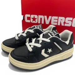 コンバース厚底 スニーカーブラック/ホワイトウエポンFS OX 男女兼用